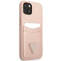 Miniatyrbillede 4 af 8: Guess Saffiano Double Card Triangle - iPhone 13 mini cover (pink)