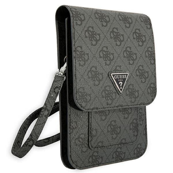 Guess Wallet 4G Trekant-logo-telefontaske – Taske til smartphone og tilbehør (sort)
