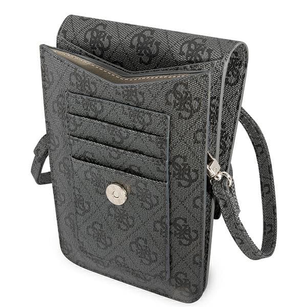 Guess Wallet 4G Trekant-logo-telefontaske – Taske til smartphone og tilbehør (sort)