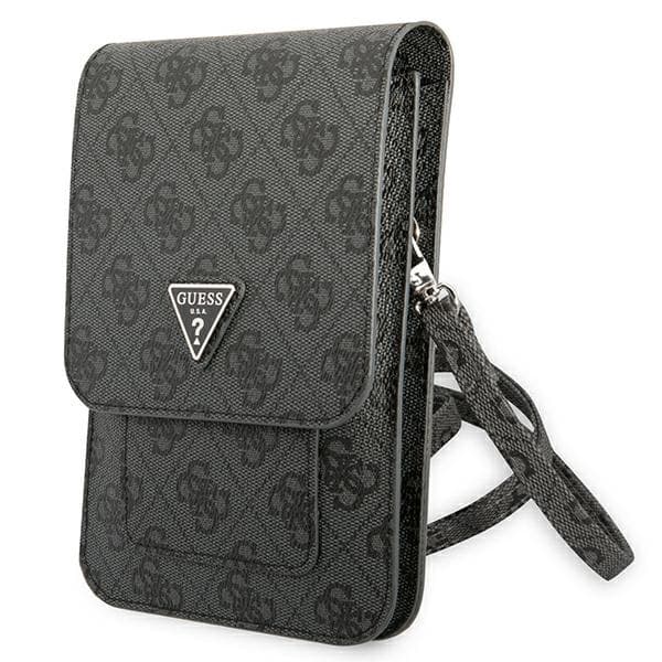Guess Wallet 4G Trekant-logo-telefontaske – Taske til smartphone og tilbehør (sort)