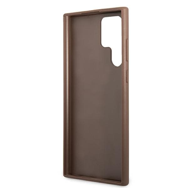 Guess 4G Metal Gold -logo – Samsung Galaxy S22 Ultra Case (ruskea)