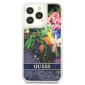 Pikkukuva 3 / 8: Guess Liquid Glitter Flower – iPhone 13 Pro -kotelo (sininen)