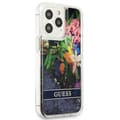 Pikkukuva 4 / 8: Guess Liquid Glitter Flower – iPhone 13 Pro -kotelo (sininen)