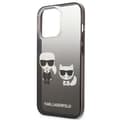 Pikkukuva 6 / 8: Karl Lagerfeld Gradient Ikonik Karl & Choupette - iPhone 13 Pro -kotelo (musta)