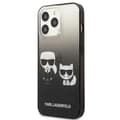 Pikkukuva 2 / 8: Karl Lagerfeld Gradient Ikonik Karl & Choupette - iPhone 13 Pro -kotelo (musta)