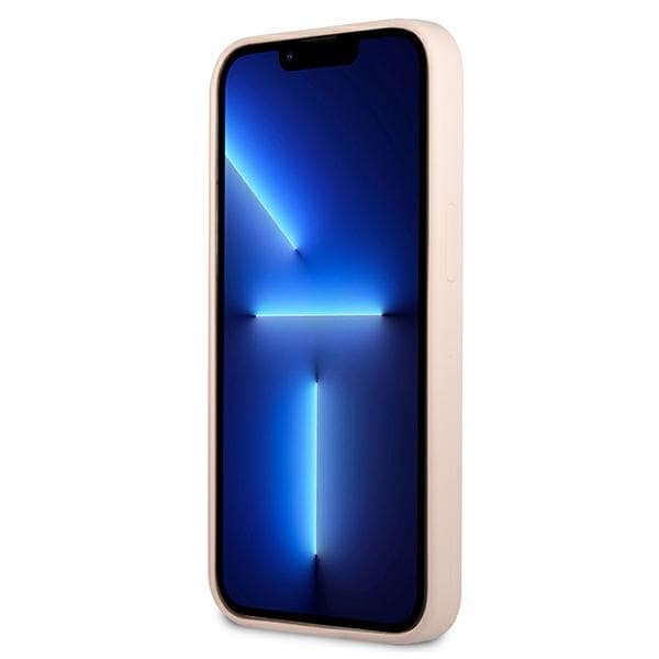 Guess Silicone Triangle Logo - iPhone 13 minikotelo (vaaleanpunainen)