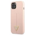 Pikkukuva 2 / 8: Guess Silicone Triangle Logo - iPhone 13 minikotelo (vaaleanpunainen)