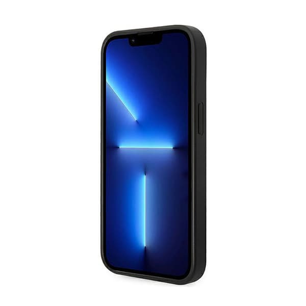 Guess 4G metallguldlogotyp – iPhone 14-fodral (grå)