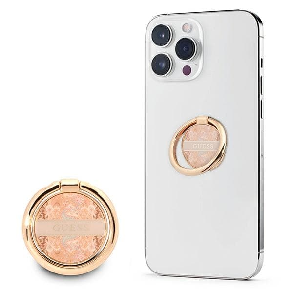 Guess Ring Stand Paisley - Magnetisk fingertelefonhållare (guld)