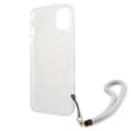 Miniatyrbillede 7 af 8: Guess Flower Cord - iPhone 13 mini cover med snor (guld)