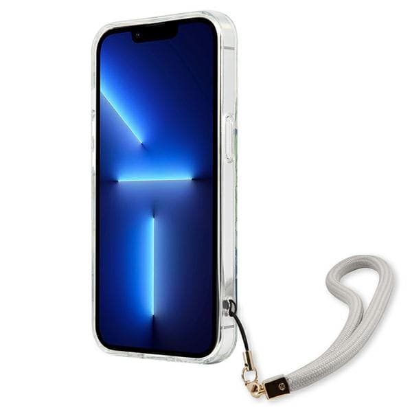 Guess Flower Cord - iPhone 13 etui med snor (grøn)