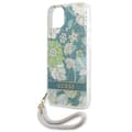 Miniatyrbillede 6 af 8: Guess Flower Cord - iPhone 13 etui med snor (grøn)