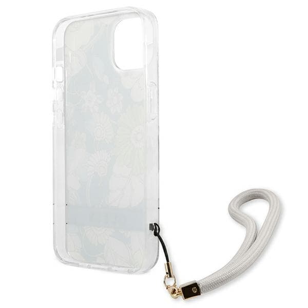 Guess Flower Cord - iPhone 13 etui med snor (grøn)