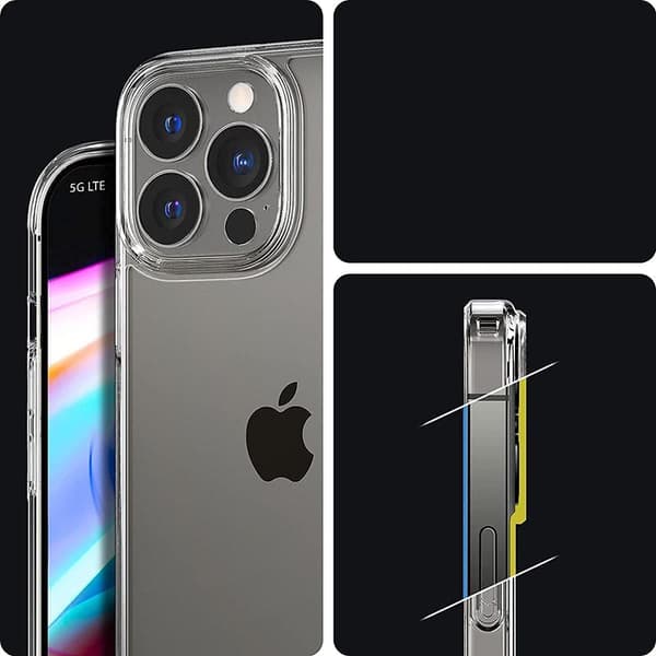 Spigen Ultra Hybrid - kotelo iPhone 13 Prolle (läpinäkyvä)