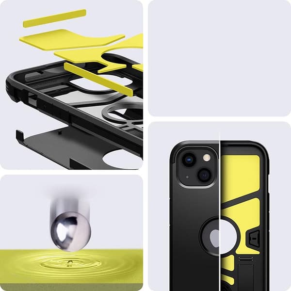 Spigen Tough Armor - iPhone 13 etui (sort)