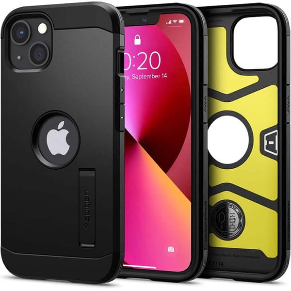 Spigen Tough Armor - iPhone 13 etui (sort)