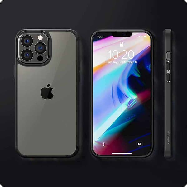 Spigen Ultra Hybrid - iPhone 13 Pro Max etui (sort)