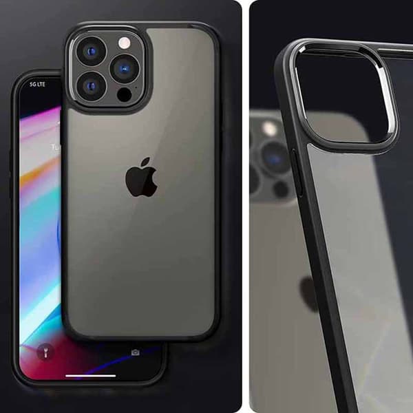 Spigen Ultra Hybrid - iPhone 13 Pro Max etui (sort)