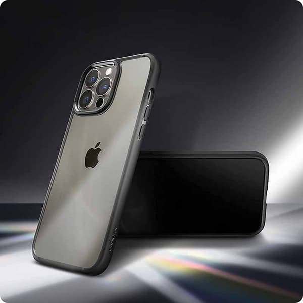 Spigen Ultra Hybrid - iPhone 13 Pro Max etui (sort)