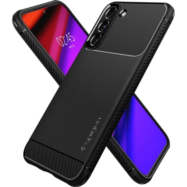 Spigen Rugged Armor - Cover til Samsung Galaxy S22 (sort)