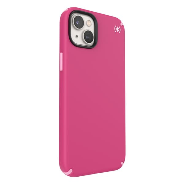 Speck Presidio2 Pro MagSafe - Antibakteriel iPhone 15 Plus / 14 Plus etui (Digitalpink / Blossompink / White)