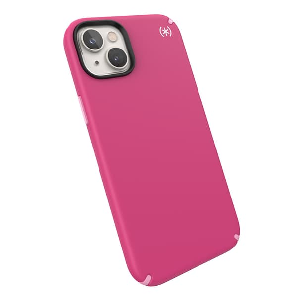 Speck Presidio2 Pro MagSafe - Antibakteriel iPhone 15 Plus / 14 Plus etui (Digitalpink / Blossompink / White)