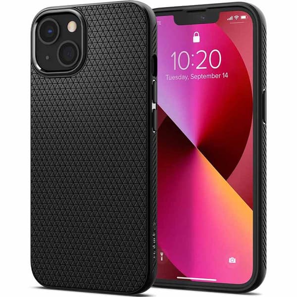 Spigen Liquid Air - iPhone 13 etui (sort)