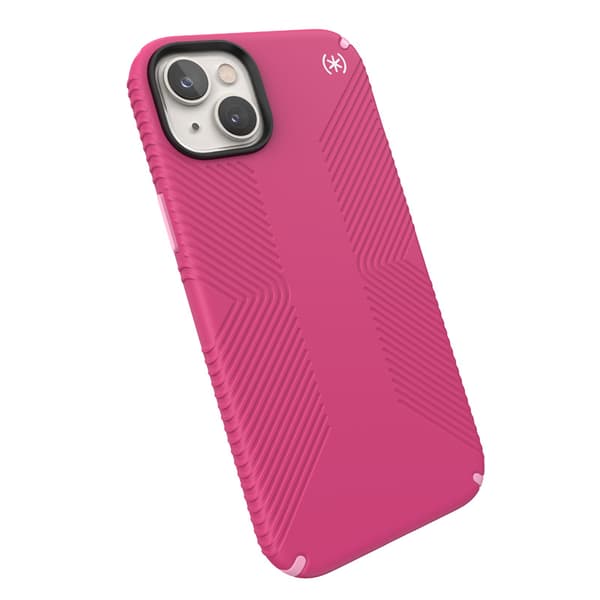 Speck Presidio2 Grip MagSafe - Anti-Slip iPhone 14 Plus etui (Digitalpink / Blossompink / White)