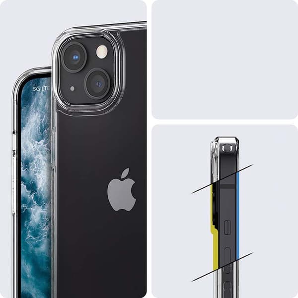 Spigen Ultra Hybrid - iPhone 13 cover (gennemsigtig)