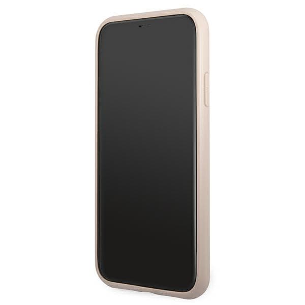 Guess 4G Metal Gold -logo – iPhone 11 -kotelo (vaaleanpunainen)