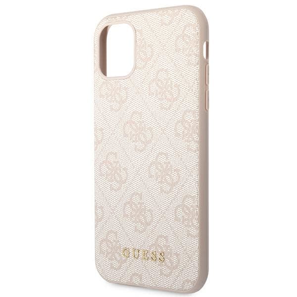 Guess 4G Metal Gold -logo – iPhone 11 -kotelo (vaaleanpunainen)
