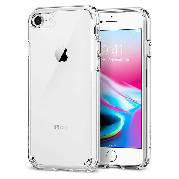 Spigen Ultra Hybrid - Cover til iPhone SE 2022 / SE 2020 / 8 / 7 (gennemsigtig)