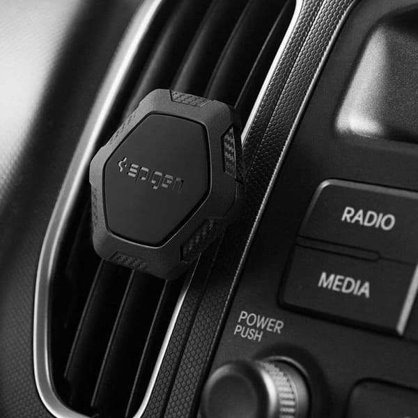 Spigen Magnetic Car Mount Holder QS11 - Bilholder (sort)