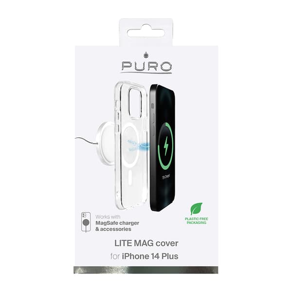 PURO LITEMAG - iPhone 14 Plus MagSafe Cover (gennemsigtig)