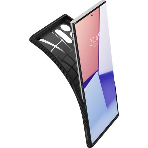 Spigen Liquid Air - etui til Samsung Galaxy S22 Ultra (sort)