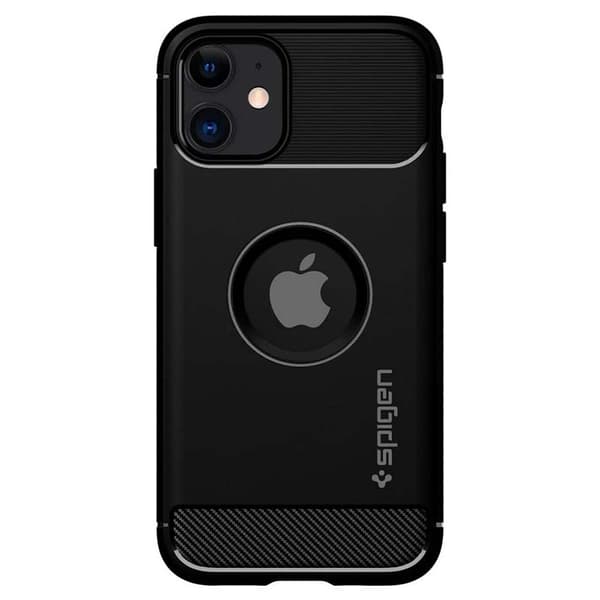 Spigen Rugged Armor - Fodral för iPhone 12 / iPhone 12 Pro (svart)