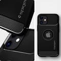 Miniatyrbild 9 av 10: Spigen Rugged Armor - Fodral för iPhone 12 / iPhone 12 Pro (svart)