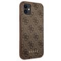 Miniatyrbild 4 av 8: Guess 4G Metal Gold-logotyp – iPhone 11-fodral (brunt)