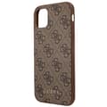 Miniatyrbild 6 av 8: Guess 4G Metal Gold-logotyp – iPhone 11-fodral (brunt)
