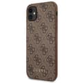 Miniatyrbild 2 av 8: Guess 4G Metal Gold-logotyp – iPhone 11-fodral (brunt)