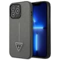 Miniatyrbillede 1 af 8: Guess Saffiano Triangle Logo Cover – iPhone 13 Pro Cover (sølv)
