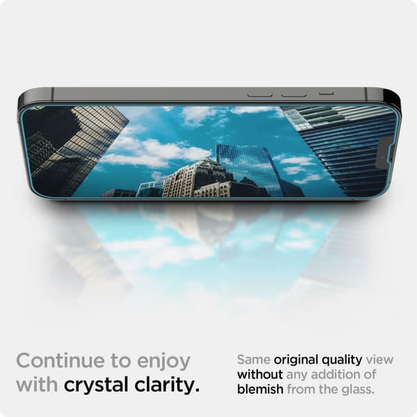 Spigen Glas.TR EZ Fit - Karkaistu lasi Apple iPhone 14:lle / iPhone 13:lle / iPhone 13 Prolle
