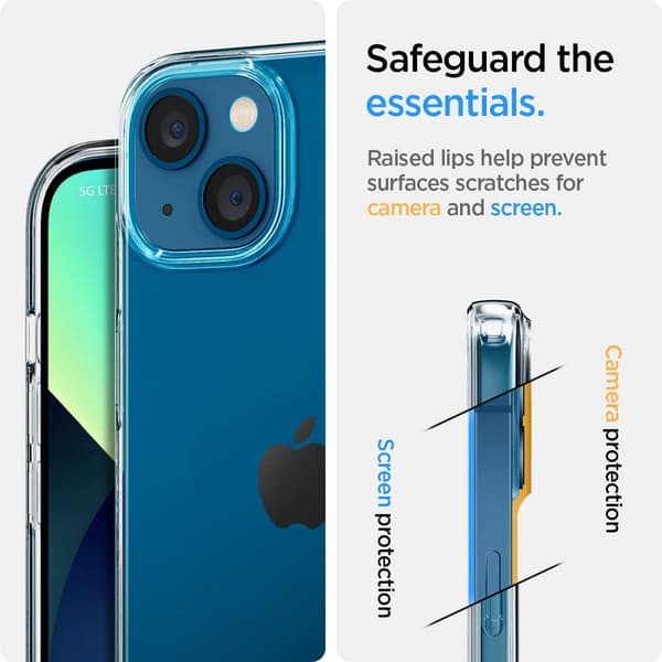 Spigen Liquid Crystal - iPhone 13 cover (gennemsigtig)