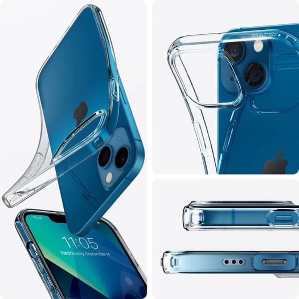 Spigen Liquid Crystal - iPhone 13 cover (gennemsigtig)