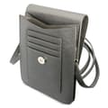 Pikkukuva 4 / 5: Guess Wallet Saffiano Triangle Logo -puhelinlaukku – älypuhelin- ja tarvikelaukku (harmaa)