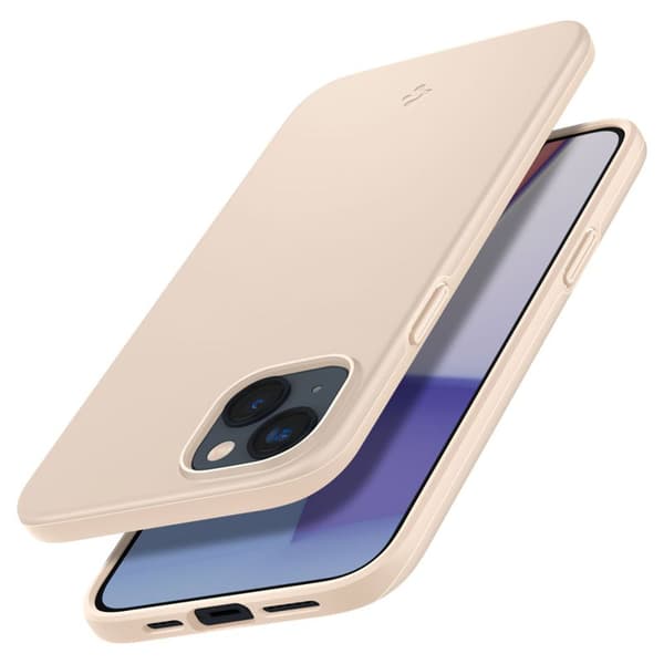 Spigen Thin Fit – Fodral för iPhone 15 Plus / iPhone 14 Plus (beige)