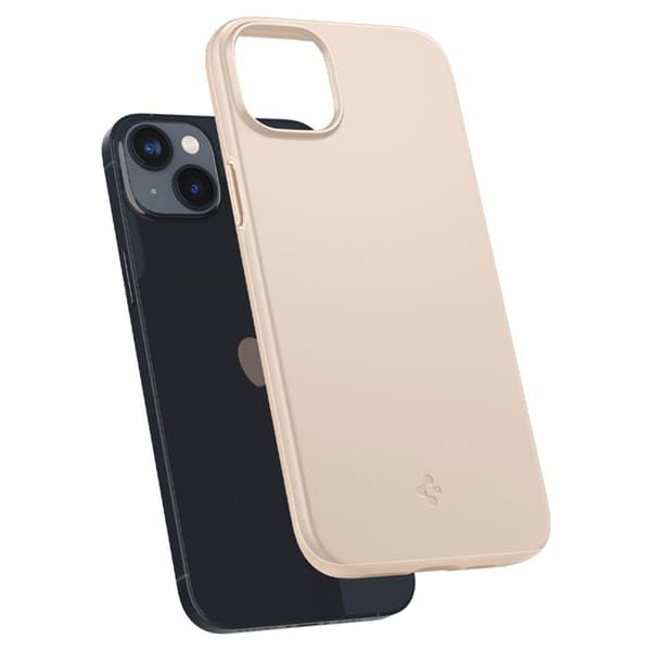 Spigen Thin Fit – Fodral för iPhone 15 Plus / iPhone 14 Plus (beige)