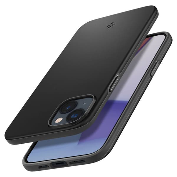 Spigen Thin Fit – Cover til iPhone 15 Plus / iPhone 14 Plus (sort)