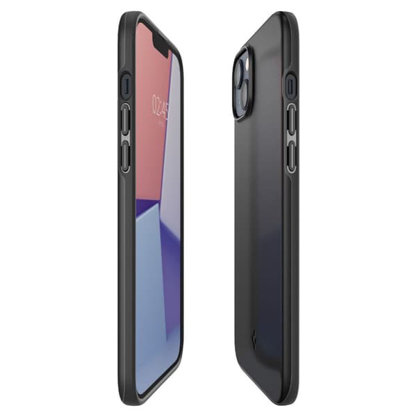 Spigen Thin Fit – Cover til iPhone 15 Plus / iPhone 14 Plus (sort)