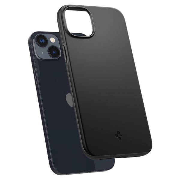 Spigen Thin Fit – Cover til iPhone 15 Plus / iPhone 14 Plus (sort)